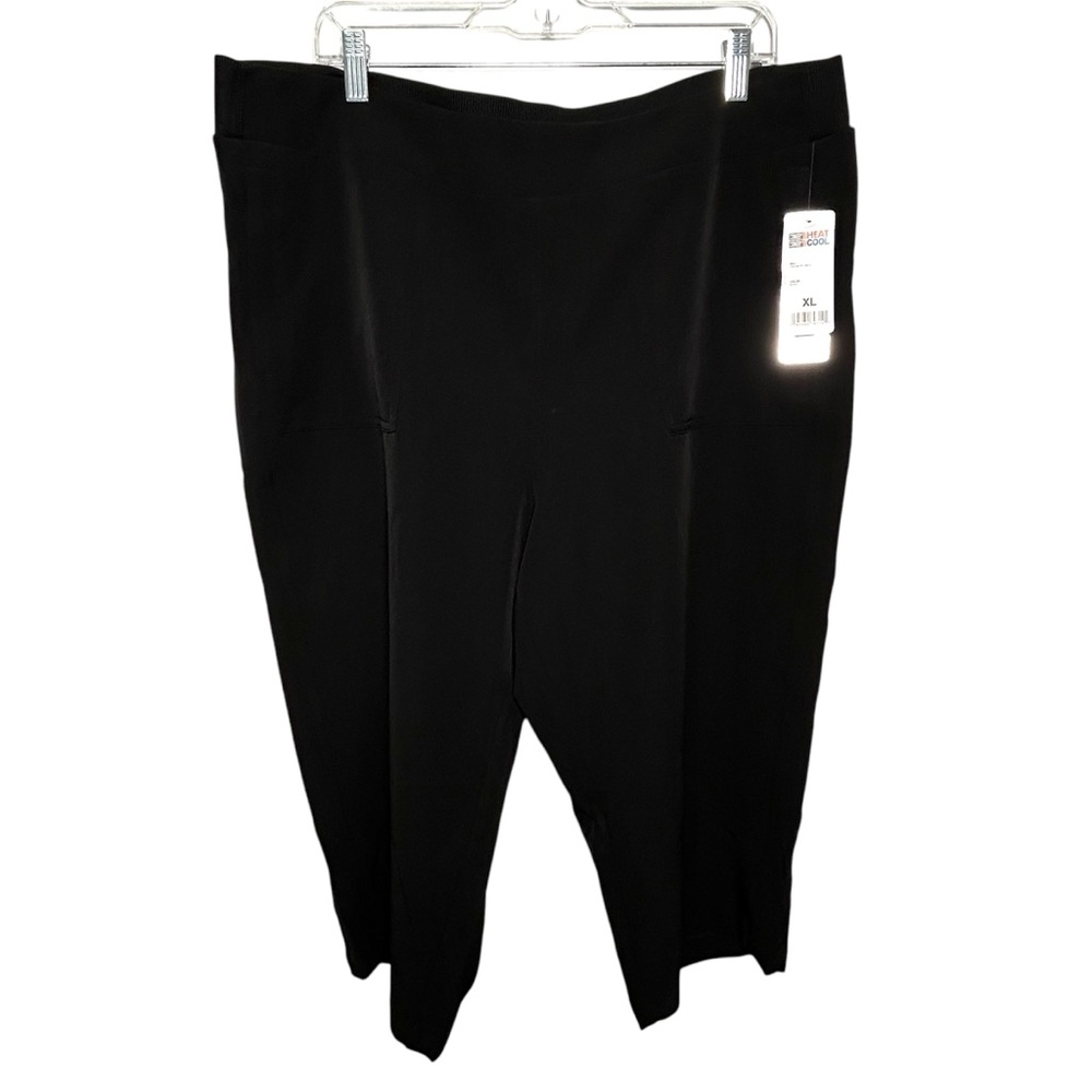 32 Degrees Cool Pull On Black Capris Pants NEW